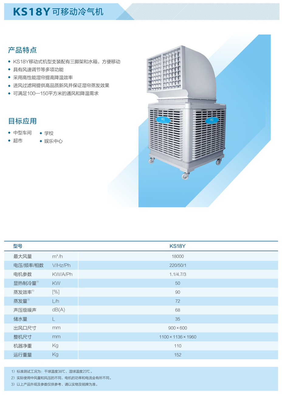 KS18Y可移動冷氣機